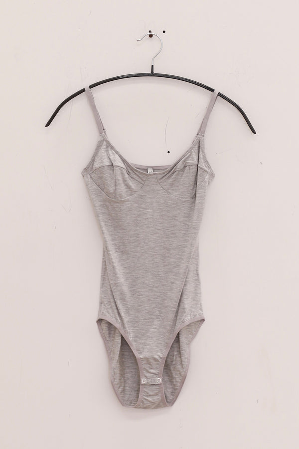 BASERANGE Bamboo fiber jumpsuit France BAS-ONBB-BA-SU25-GREY MELANGE